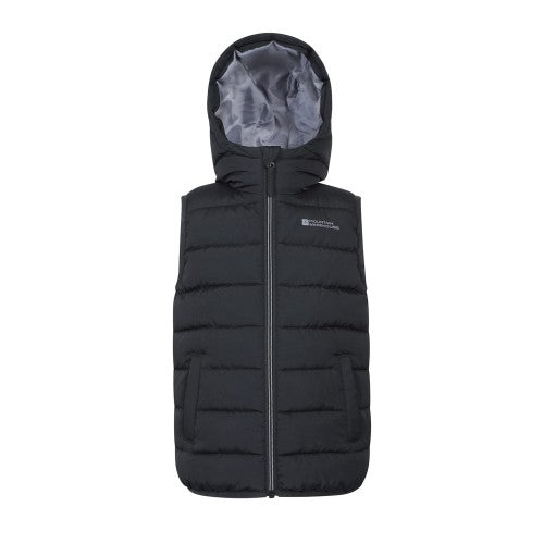 Front - Mountain Warehouse Childrens/Kids Rocko Water Resistant Hooded Sleeveless Body Warmer