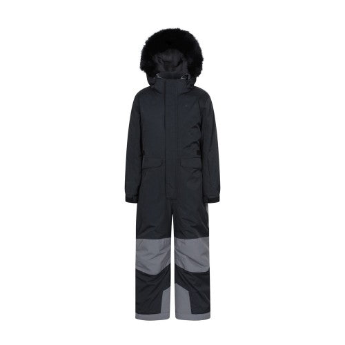 Front - Mountain Warehouse Childrens/Kids Piste Waterproof Snowsuit