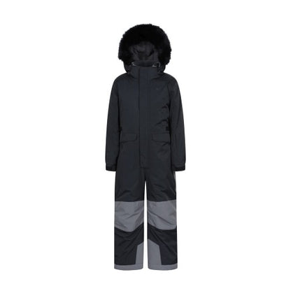 Front - Mountain Warehouse Childrens/Kids Piste Waterproof Snowsuit