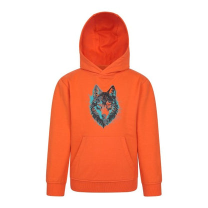 Front - Mountain Warehouse Childrens/Kids Wolf Hoodie