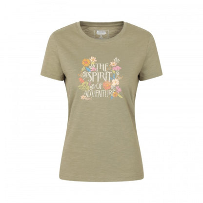 Front - Mountain Warehouse Womens/Ladies Spirit Of Adventure Printed T-Shirt
