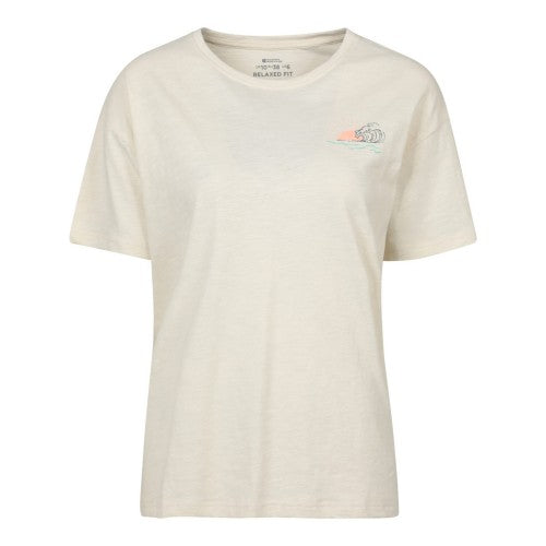 Front - Mountain Warehouse Womens/Ladies Sea Circle Relaxed Fit T-Shirt