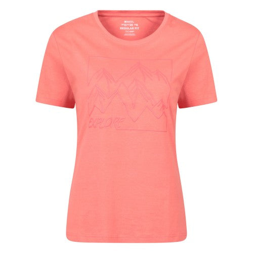 Front - Mountain Warehouse Womens/Ladies Hiking Trail T-Shirt
