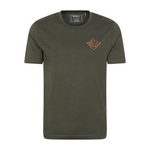 Front - Mountain Warehouse Mens 3 Peaks Cotton T-Shirt
