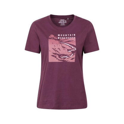 Front - Mountain Warehouse Womens/Ladies Winding Trek Printed T-Shirt