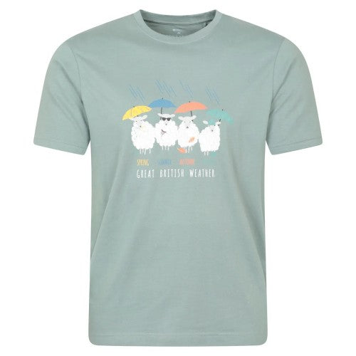 Front - Mountain Warehouse Unisex Adult Great British Weather Graphic T-Shirt