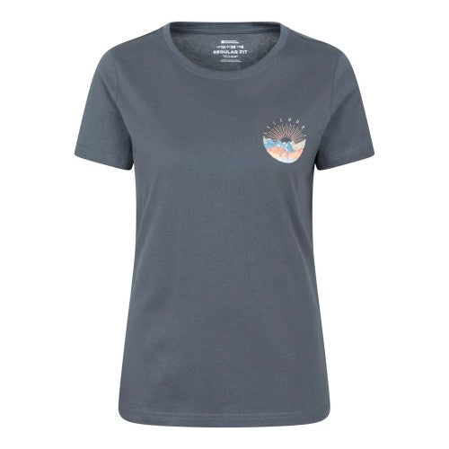 Front - Mountain Warehouse Womens/Ladies Aviemore Mountain T-Shirt
