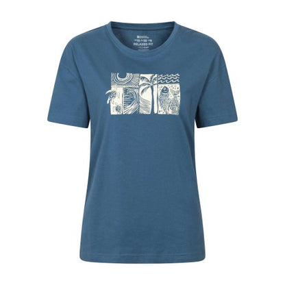 Front - Mountain Warehouse Womens/Ladies Sea Relaxed Fit T-Shirt