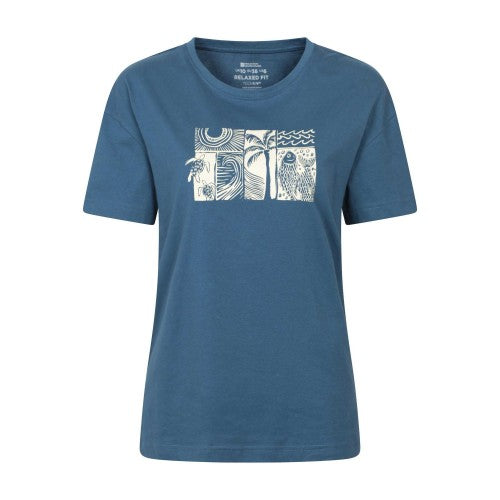 Front - Mountain Warehouse Womens/Ladies Sea Relaxed Fit T-Shirt