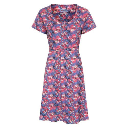 Front - Mountain Warehouse Womens/Ladies Essentials Lora Flowers Skater Dress