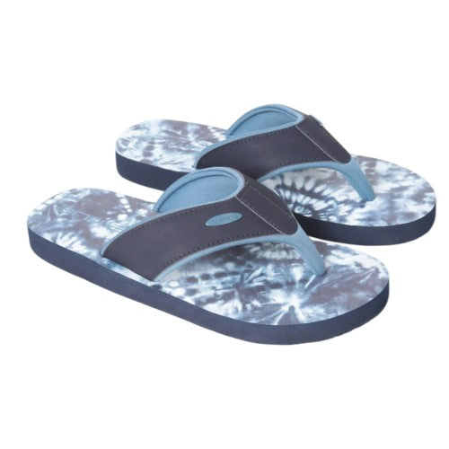Front - Animal Womens/Ladies Swish Tie Dye Flip Flops