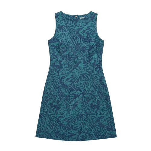 Front - Mountain Warehouse Womens/Ladies Milos Tropical Leaves Sleeveless Dress
