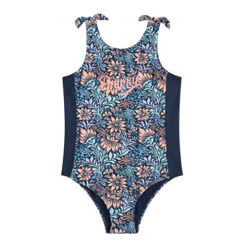 Front - Animal Childrens/Kids Vacation Floral One Piece Swimsuit
