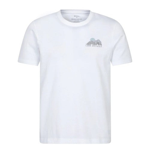 Front - Mountain Warehouse Mens Lake District Chest Print T-Shirt