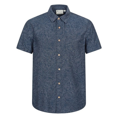 Front - Mountain Warehouse Mens Tropical Patterned Short-Sleeved Shirt