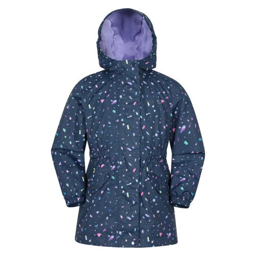 Front - Mountain Warehouse Childrens/Kids Dale Unicorn Lightweight Waterproof Jacket