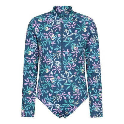 Front - Mountain Warehouse Childrens/Kids Mira Palm Leaf Rash Guard