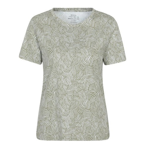 Front - Mountain Warehouse Womens/Ladies Patterned T-Shirt