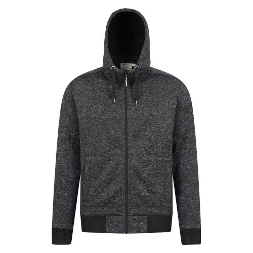 Front - Mountain Warehouse Mens Nevis Fleece Lined Full Zip Hoodie
