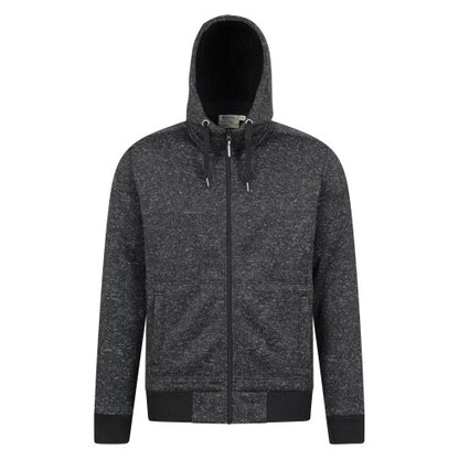Front - Mountain Warehouse Mens Nevis Fleece Lined Full Zip Hoodie
