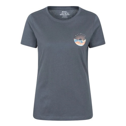 Front - Mountain Warehouse Womens/Ladies Keswick Chest Print T-Shirt