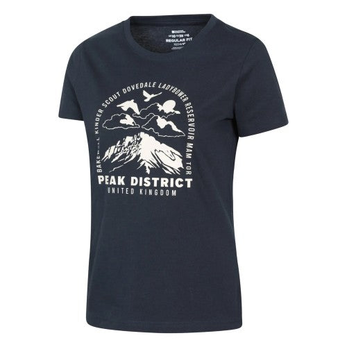 Front - Mountain Warehouse Womens/Ladies Peak District Printed T-Shirt