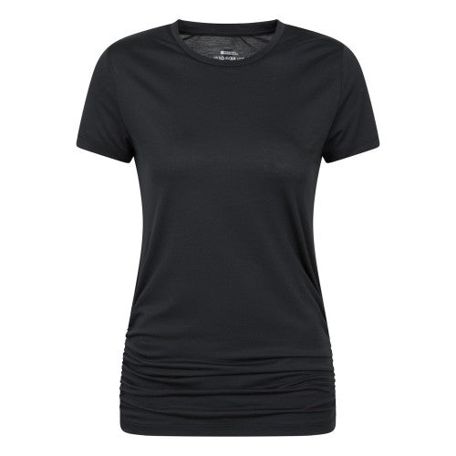 Front - Mountain Warehouse Womens/Ladies Active Ruched Longline T-Shirt