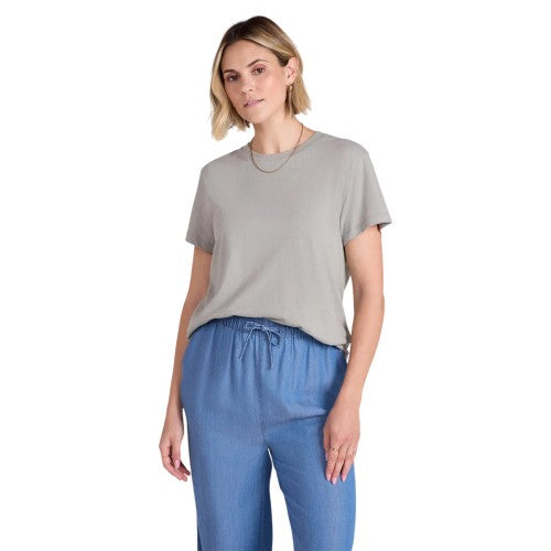 Front - Animal Womens/Ladies Miley Linen Blend T-Shirt