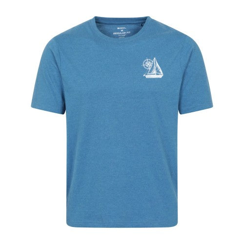 Front - Mountain Warehouse Mens Sailboat T-Shirt