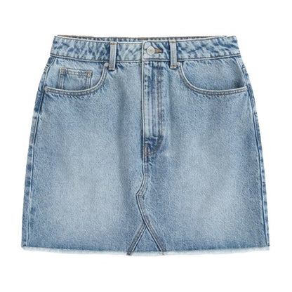 Front - Animal Womens/Ladies Kate Denim Mini Skirt