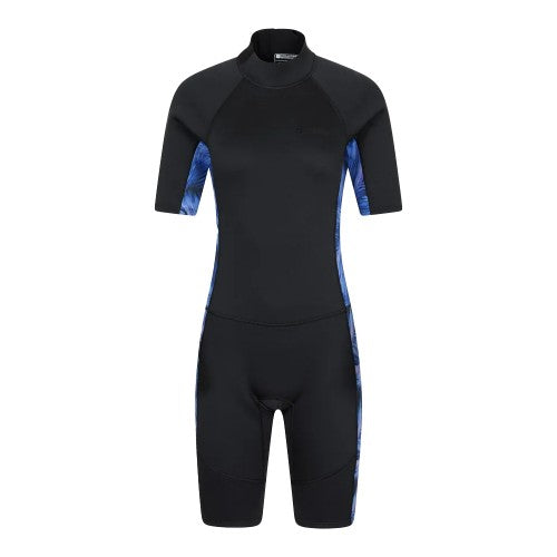 Front - Mountain Warehouse Womens/Ladies Shorty Printed Wetsuit