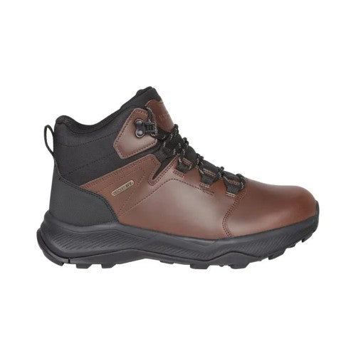 Front - Mountain Warehouse Mens Exploration Leather Waterproof Walking Boots