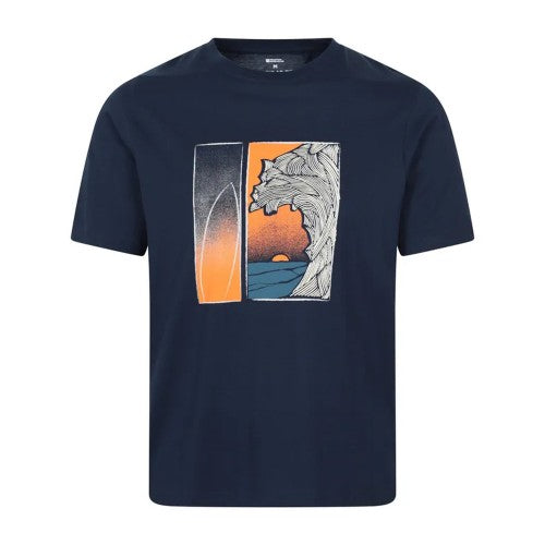 Front - Mountain Warehouse Mens Surfer Organic T-Shirt