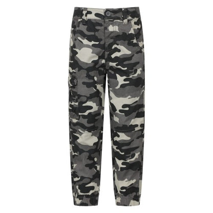 Front - Mountain Warehouse Boys Camo Cargo Trousers