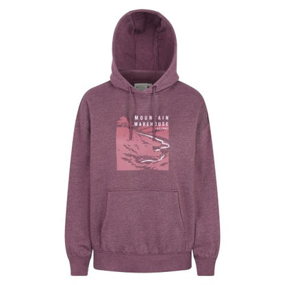 Front - Mountain Warehouse Womens/Ladies Winding Trek Relaxed Fit Hoodie