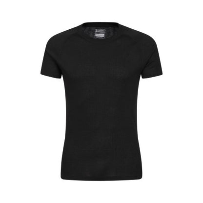 Front - Mountain Warehouse Mens Talus Round Neck Short-Sleeved Thermal Top