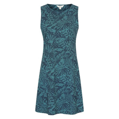 Front - Mountain Warehouse Womens/Ladies Milos Leaf Print Sleeveless Dress