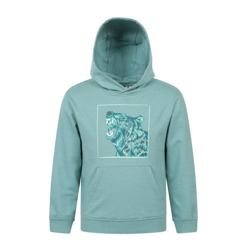 Front - Mountain Warehouse Childrens/Kids Bear Glow In The Dark Hoodie