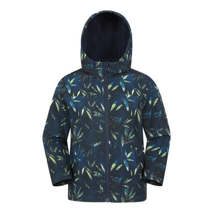 Front - Mountain Warehouse Childrens/Kids Exodus Water Resistant Soft Shell Jacket