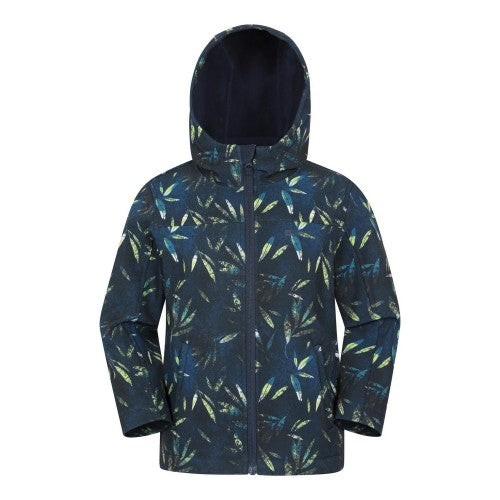 Front - Mountain Warehouse Childrens/Kids Exodus Water Resistant Soft Shell Jacket