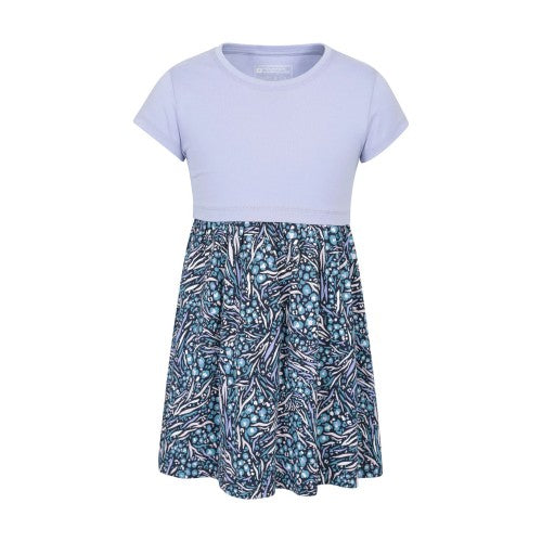 Front - Mountain Warehouse Girls Petal Abstract Midi Dress