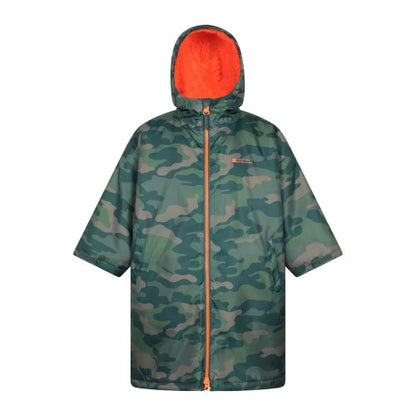 Front - Mountain Warehouse Childrens/Kids Tidal Camouflage Waterproof Changing Robe