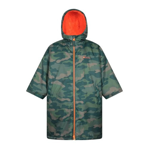 Front - Mountain Warehouse Childrens/Kids Tidal Camouflage Waterproof Changing Robe