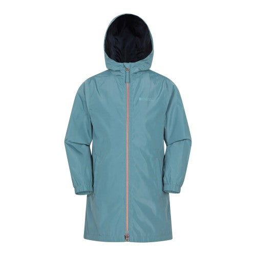 Front - Mountain Warehouse Childrens/Kids Flo Plain Water Resistant Jacket