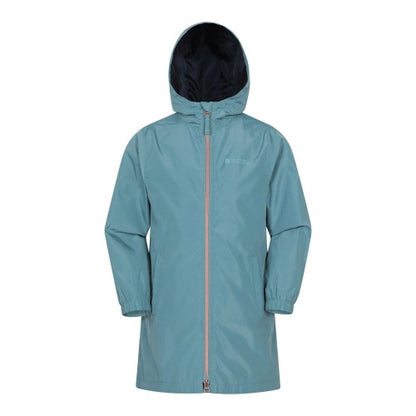 Front - Mountain Warehouse Childrens/Kids Flo Plain Water Resistant Jacket