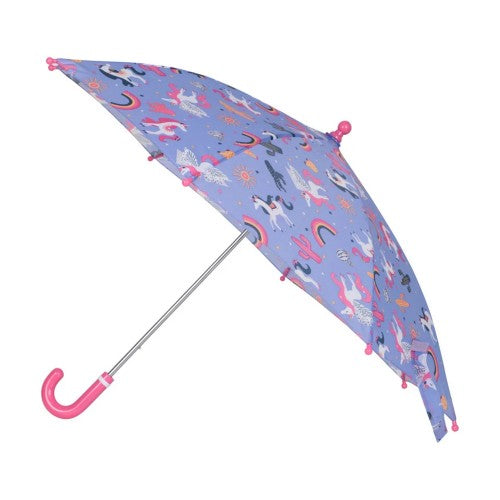 Front - Mountain Warehouse Childrens/Kids Unicorn Folding Umbrella