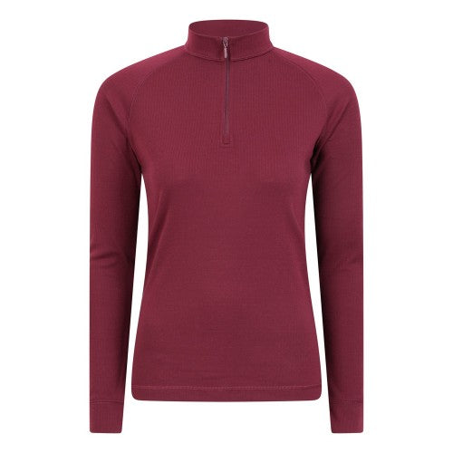 Front - Mountain Warehouse Womens/Ladies Talus Zip Neck Long-Sleeved Thermal Top