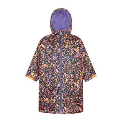 Front - Mountain Warehouse Childrens/Kids Tidal Flowers Waterproof Changing Robe
