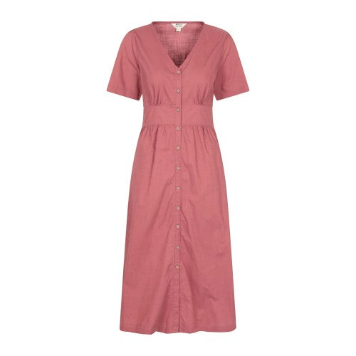 Front - Mountain Warehouse Womens/Ladies Riviera Button Through Midi Dress