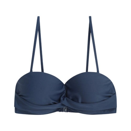 Front - Animal Womens/Ladies Docks Plain Bandeau Bikini Top